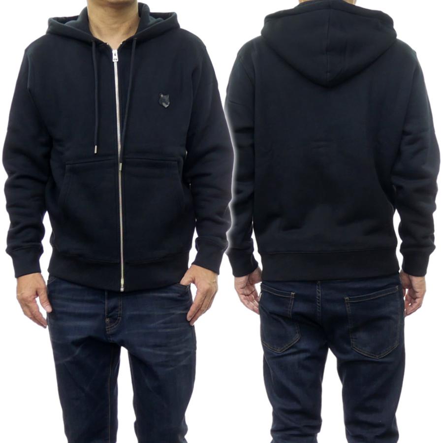 MAISON KITSUNE メゾンキツネ メンズ裏起毛ジップアップパーカー MAISON KITSUNE メゾンキツネ メンズ裏起毛ジップアップパーカー