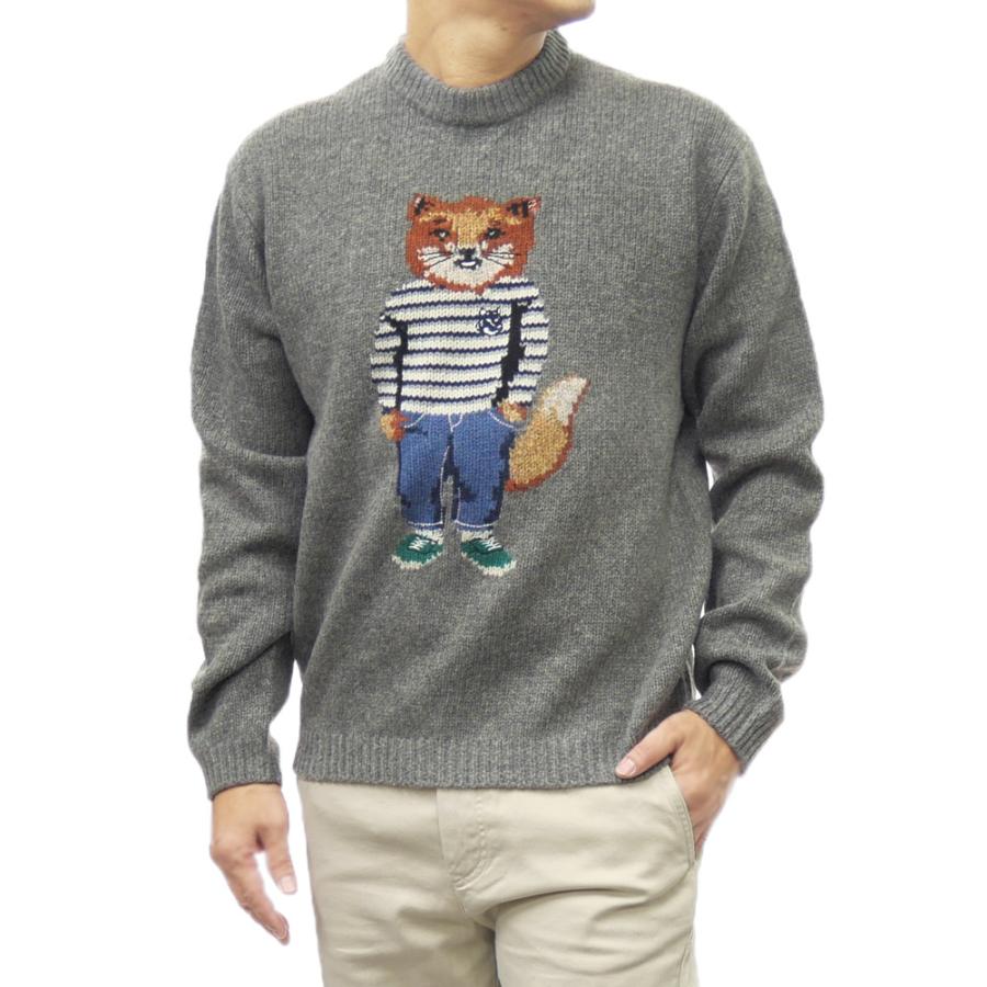 MAISON KITSUNE メゾンキツネ メンズクルーネックセーター ニット 