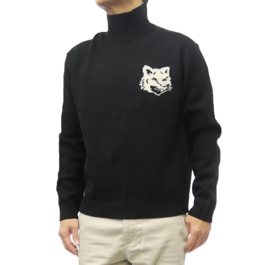 Maison Kitsuné チャコールグレー セーター S MAISON KITSUNÉ ダークグレー ニット S