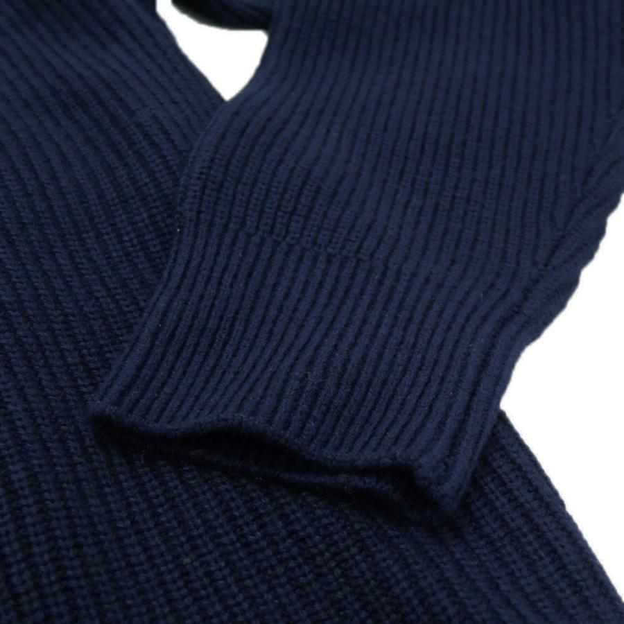 MAISON KITSUNÉ ネイビー セーター S Maison Kitsune（メゾンキツネ）の「MAISON KITSUNE HANDWRITING