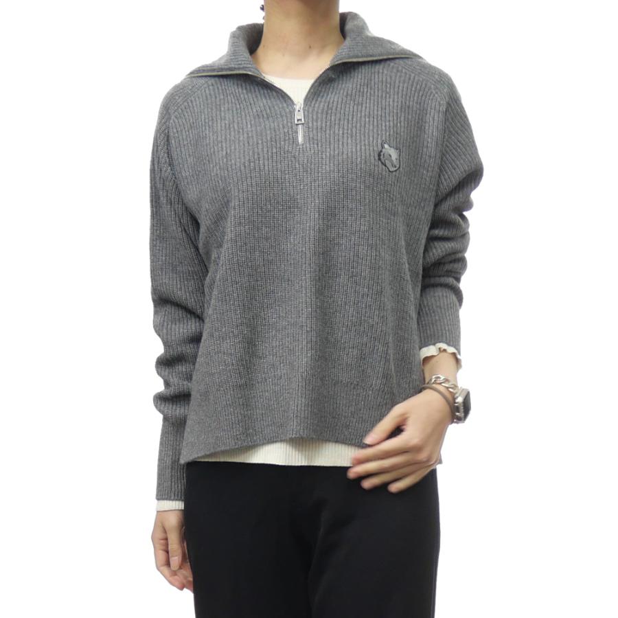 MAISON KITSUNE メゾンキツネ ハーフジップセーター ニット MAISON KITSUNE メゾンキツネ ハーフジップセーター ニット
