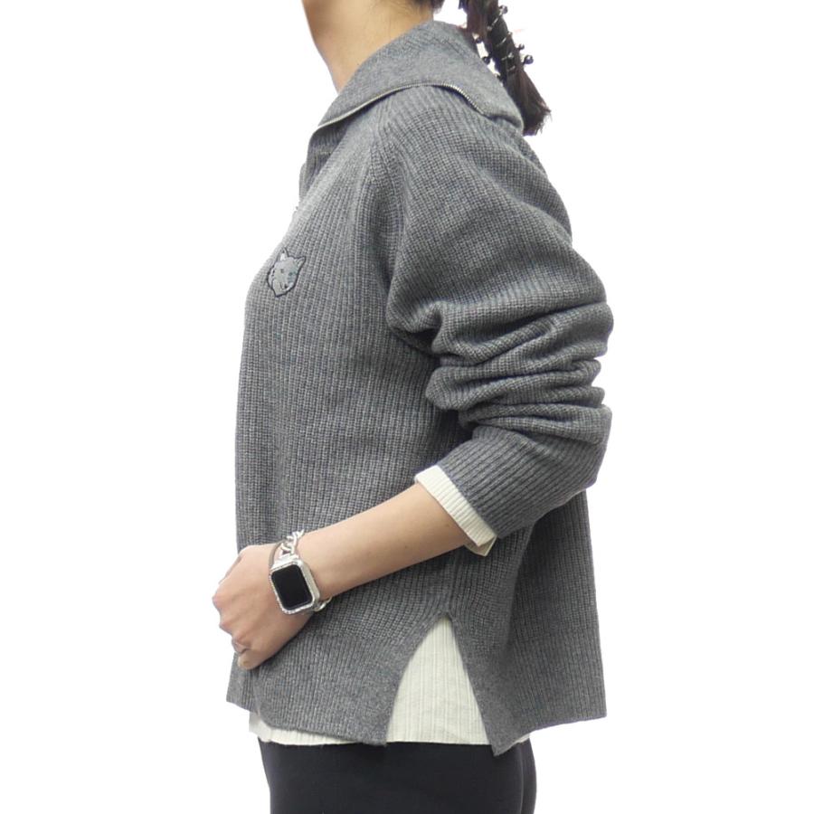 MAISON KITSUNE メゾンキツネ ハーフジップセーター ニット MAISON KITSUNE メゾンキツネ ハーフジップセーター ニット