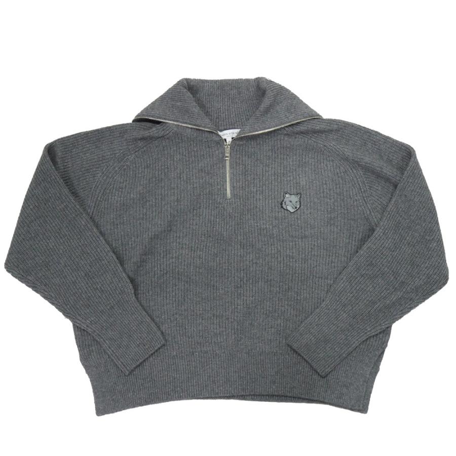 MAISON KITSUNE メゾンキツネ ハーフジップセーター ニット MAISON KITSUNE メゾンキツネ ハーフジップセーター ニット