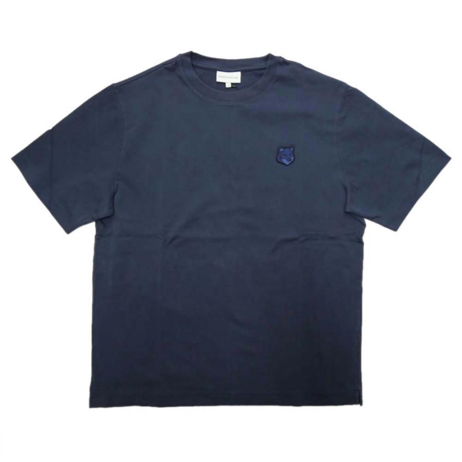 【国内発送】MAISON KITSUNE クルーネック クラシック Tシャツ メゾンキツネ Tシャツ チラックス フォックス パッチ クラシック