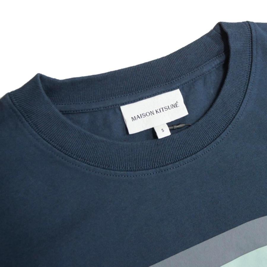 【関税込み】Maison Kitsune ネイビー Flash Fox Tシャツ NAVY FOX PATCH CLASSIC TEE-SHIRT | Maison Kitsuné