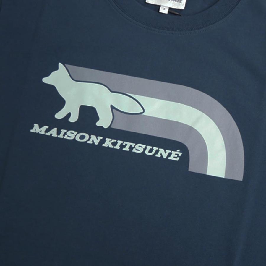 MAISON KITSUNE（メゾン キツネ） メンズ クルーネック Tシャツ FLASH