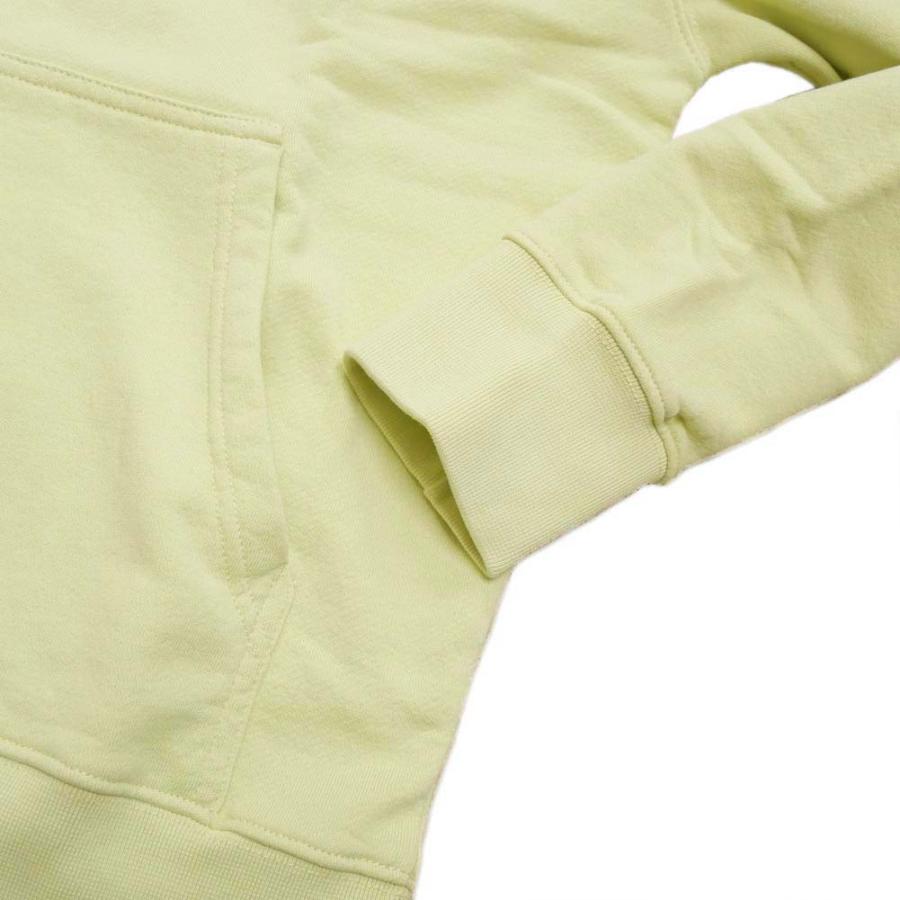 メゾンキツネ メンズパイル地プルオーバーパーカー パステルイエロー メゾンキツネ メンズパイル地プルオーバーパーカー パステルイエロー