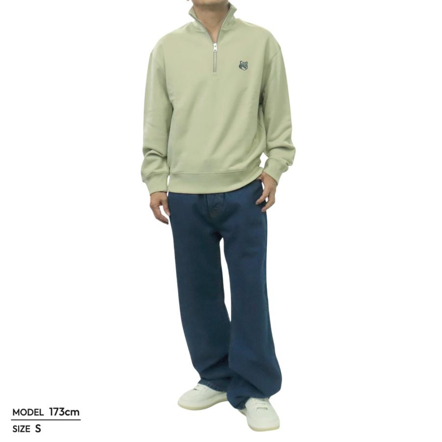 MAISON KITSUNE（メゾン キツネ） メンズハーフジップトレーナー 