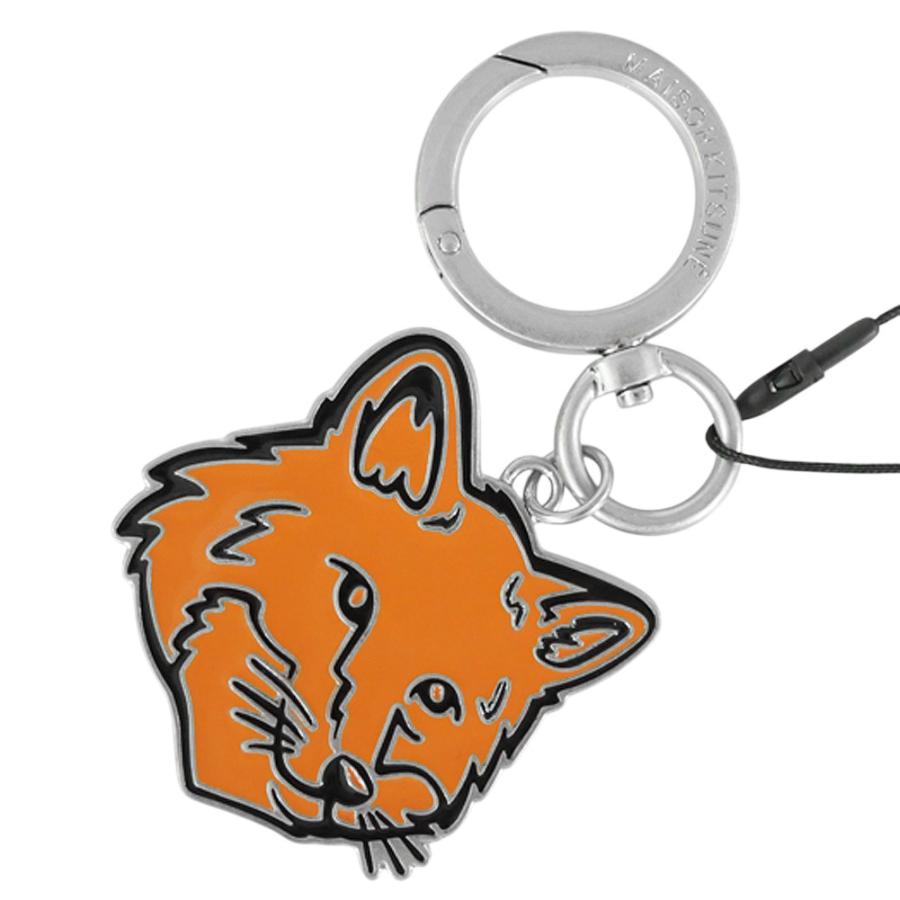 MAISON KITSUNE メゾンキツネ キーリング/キーホルダー PM06900AM1002 / FOX HEAD KEYRING オレンジ MAISON KITSUNE（メゾン キツネ） キーリング/キーホルダー