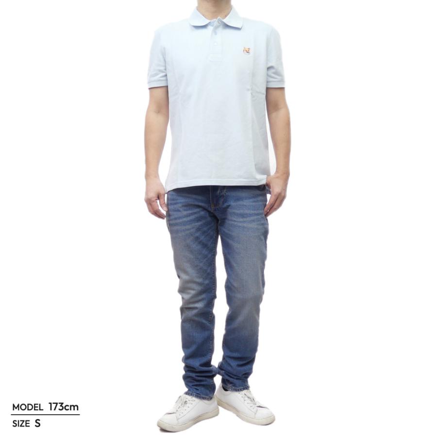 MAISON KITSUNE（メゾン キツネ） メンズ鹿の子ポロシャツ 