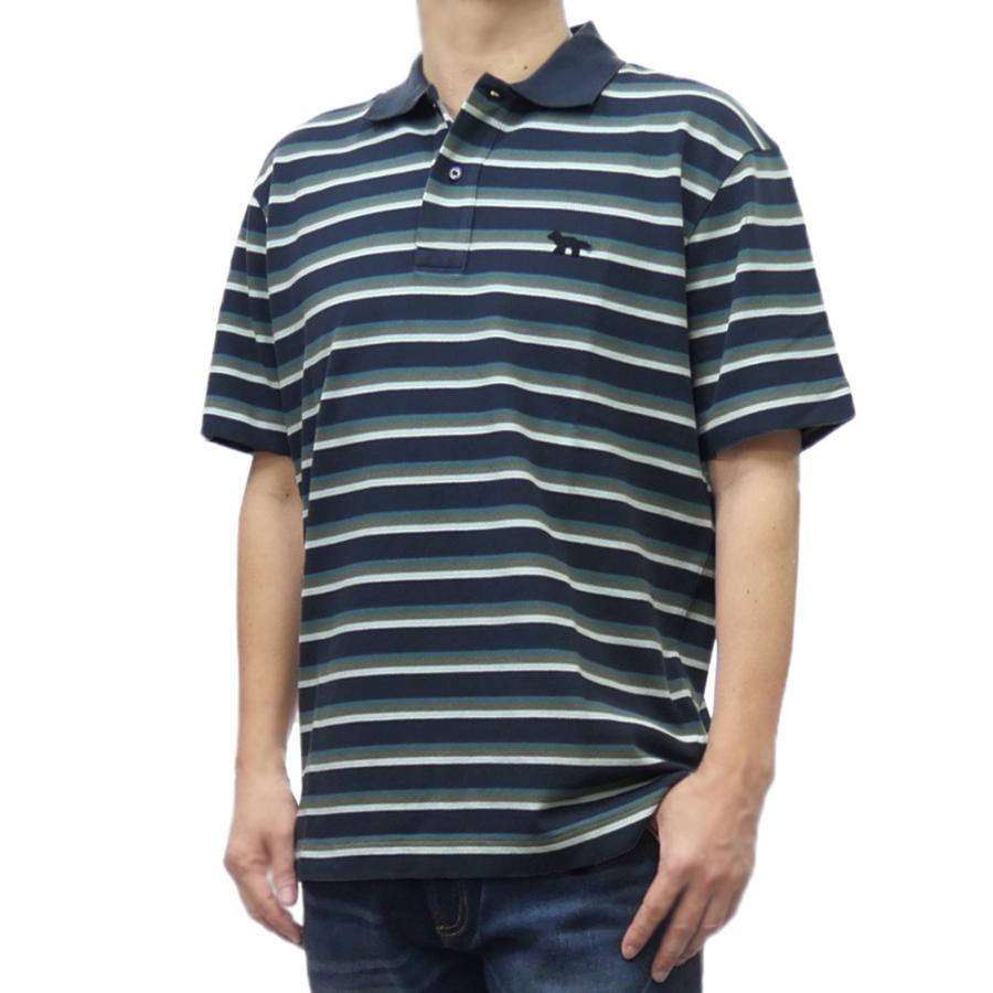 MAISON KITSUNE（メゾン キツネ） メンズ鹿の子ポロシャツ OM00209 