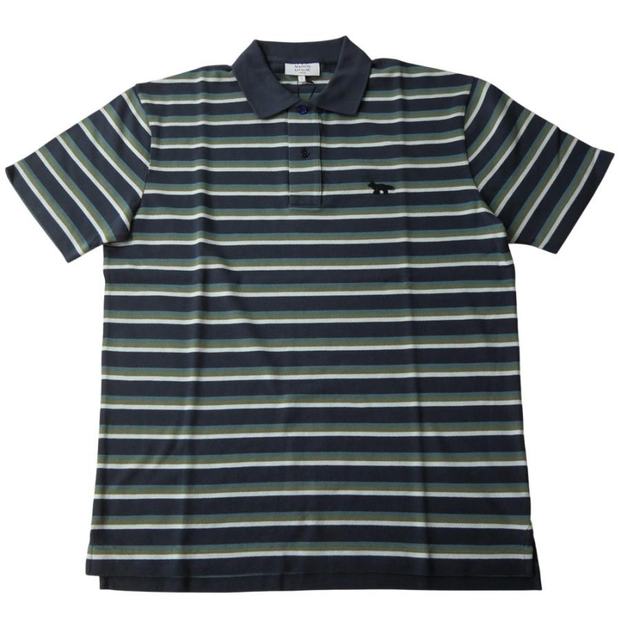 MAISON KITSUNE メゾンキツネ メンズ鹿の子ポロシャツ OM00209 KJ7010