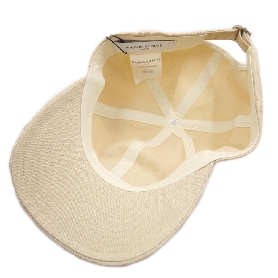 カフェキツネ ベースボールキャップ ベージュ 新品 カフェ キツネ 6P キャップ | Maison Kitsuné