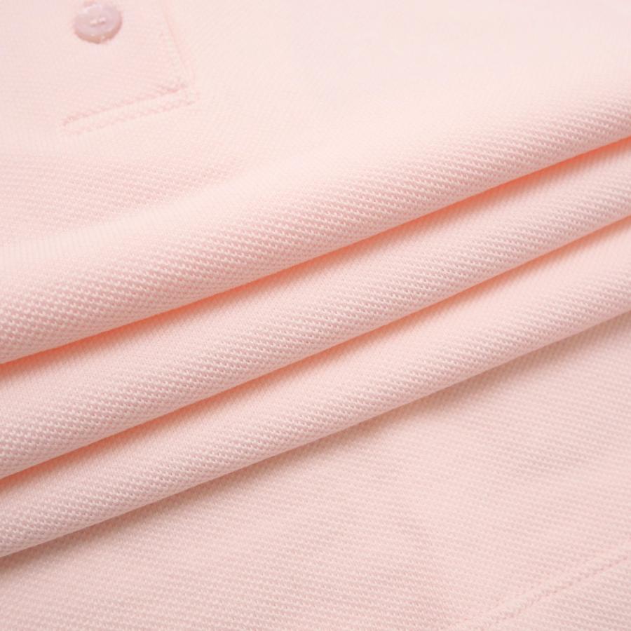 メゾンキツネ　MAISON KITSUNE ポロシャツ　ピンク MAISON KITSUNE（メゾン キツネ） レディース鹿の子ポロシャツ