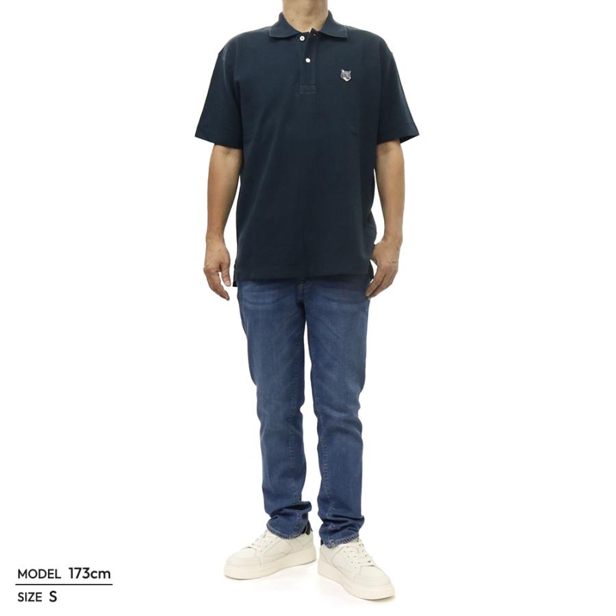MAISON KITSUNE（メゾン キツネ） メンズ鹿の子ポロシャツ 