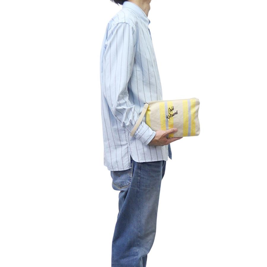 メゾンキツネ　ポーチ　クラッチバック MAISON KITSUNE（メゾン キツネ） ユニセックス ポーチ/クラッチバッグ