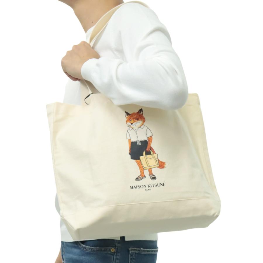 MAISON KITSUNE（メゾン キツネ） トートバッグ QU05108 WW9042