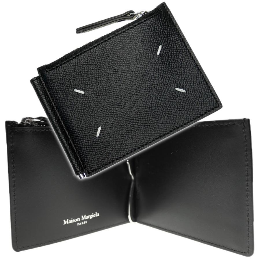 メゾンマルジェラ マネークリップ 小銭付きウォレット 黒 Maison Margiela MAISON MARGIELA メゾンマルジェラ メンズ
