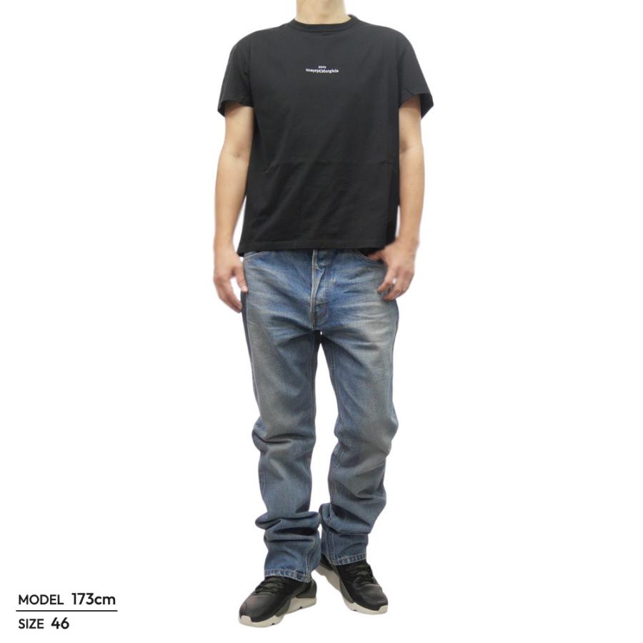 MAISON MARGIELA メゾンマルジェラ メンズクルーネックTシャツ S30GC0701 S22816 ブラック 定番人気商品の画像