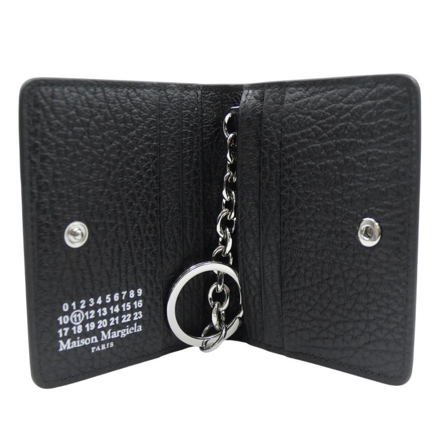MAISON MARGIELA メゾンマルジェラ メンズ キーリング カードケース S56UI0128 P4455 ブラック 定番人気商品の画像