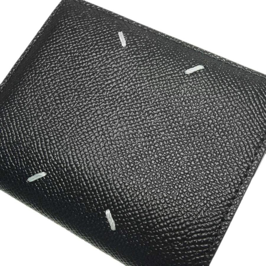 MAISON MARGIELA メゾンマルジェラ メンズ二つ折り財布（小銭入れ付き） SA1UI0020 P4745 ブラック 定番人気商品の画像
