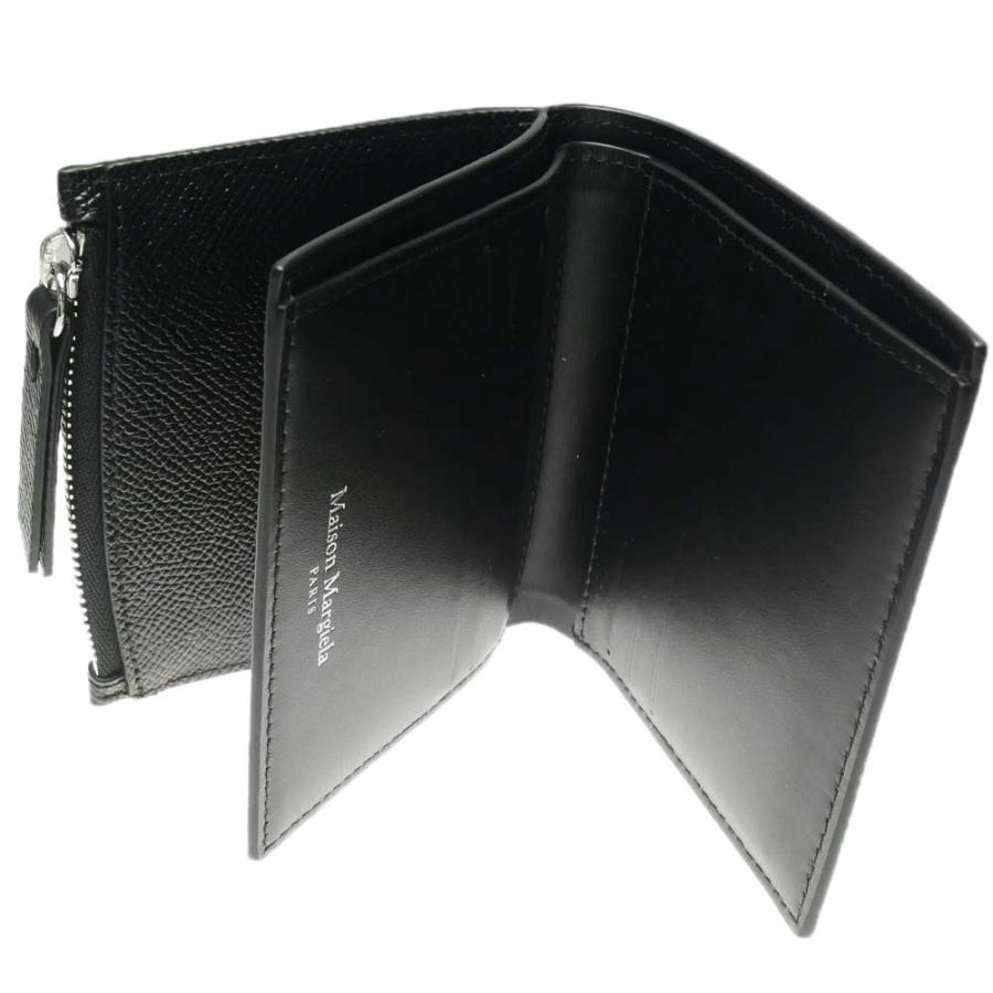 MAISON MARGIELA メゾンマルジェラ メンズ二つ折り財布（小銭入れ付き） SA1UI0020 P4745 ブラック 定番人気商品の画像