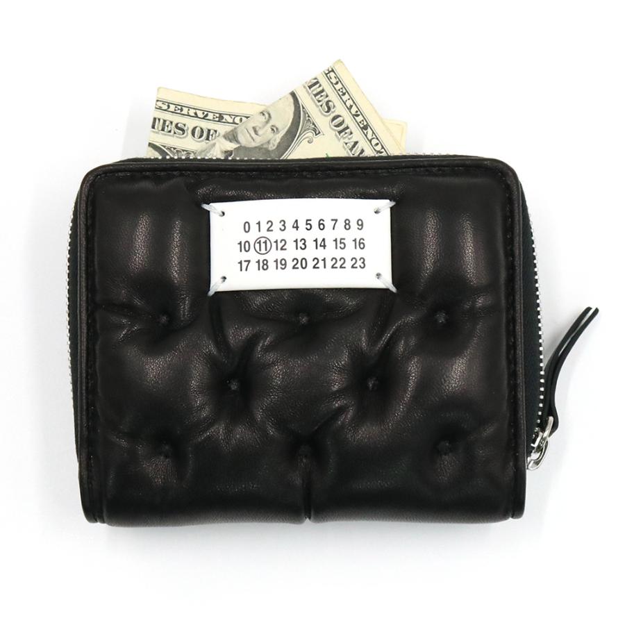 MAISON MARGIELA メゾンマルジェラ メンズラウンドファスナー財布（小銭入れ付き） SA1UI0032 P6434 ブラック 2026春夏新作の画像
