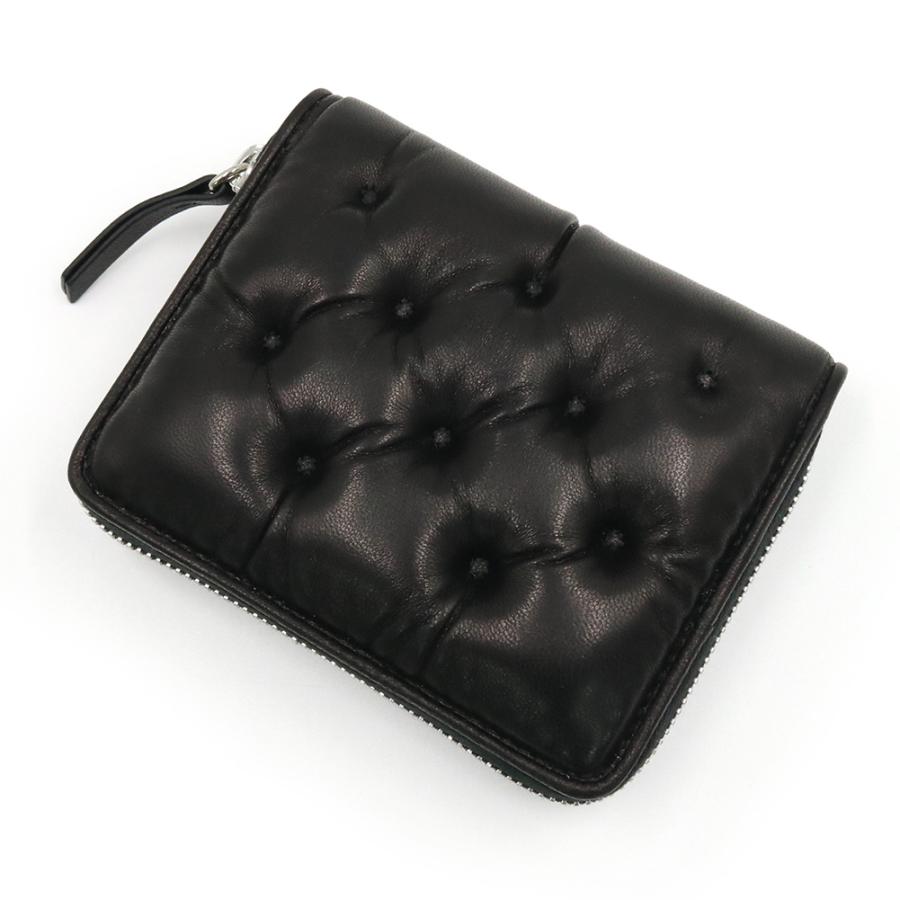 MAISON MARGIELA メゾンマルジェラ メンズラウンドファスナー財布（小銭入れ付き） SA1UI0032 P6434 ブラック 2026春夏新作の画像