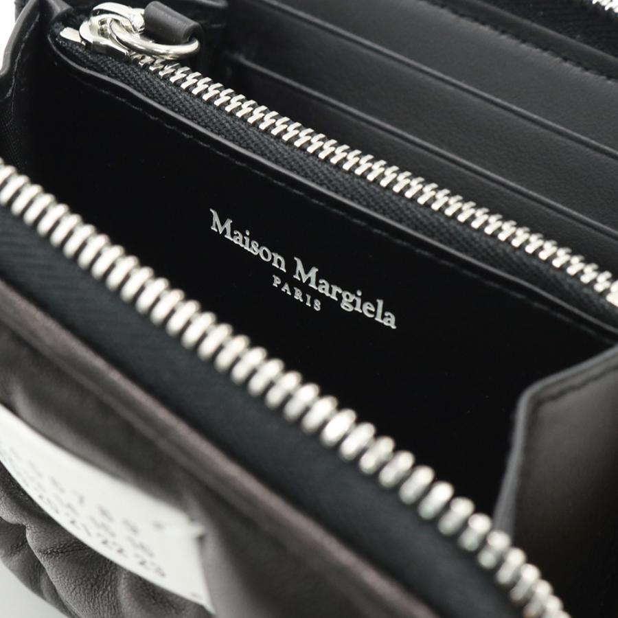 MAISON MARGIELA メゾンマルジェラ メンズラウンドファスナー財布（小銭入れ付き） SA1UI0032 P6434 ブラック 2026春夏新作の画像