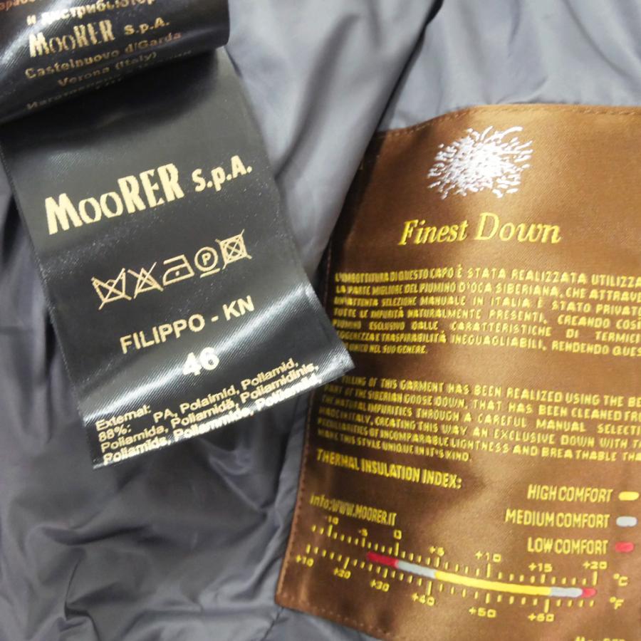 MOORER ムーレー メンズダウンブルゾン FILIPPO-KN ブラック 定番人気商品の画像