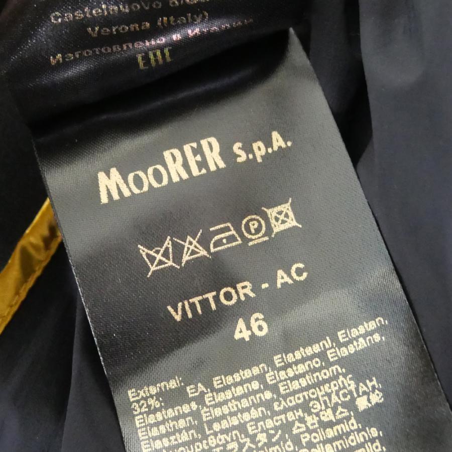 MOORER ムーレー メンズナイロンコート VITTOR-AC ダークネイビー 2026春夏新作の画像