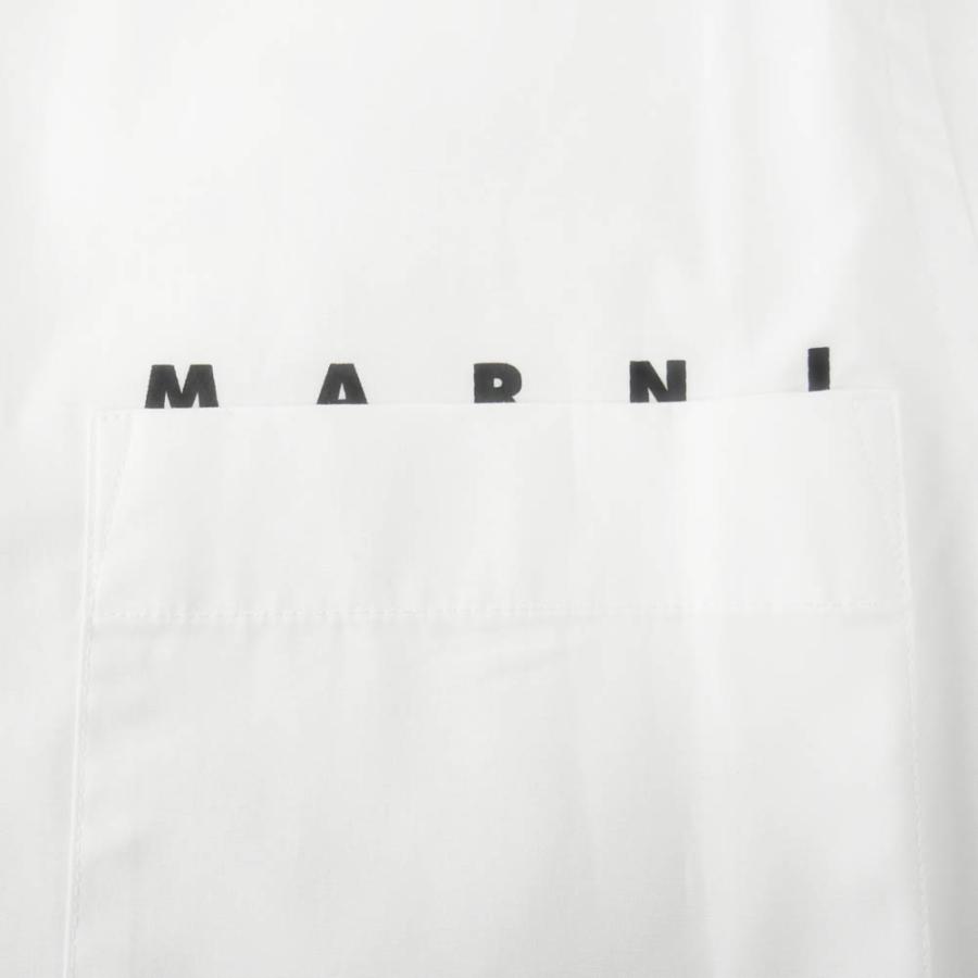 MARNI マルニ メンズカジュアルシャツ CUMU0203P1 USCT88 ホワイト｜tre-style｜04