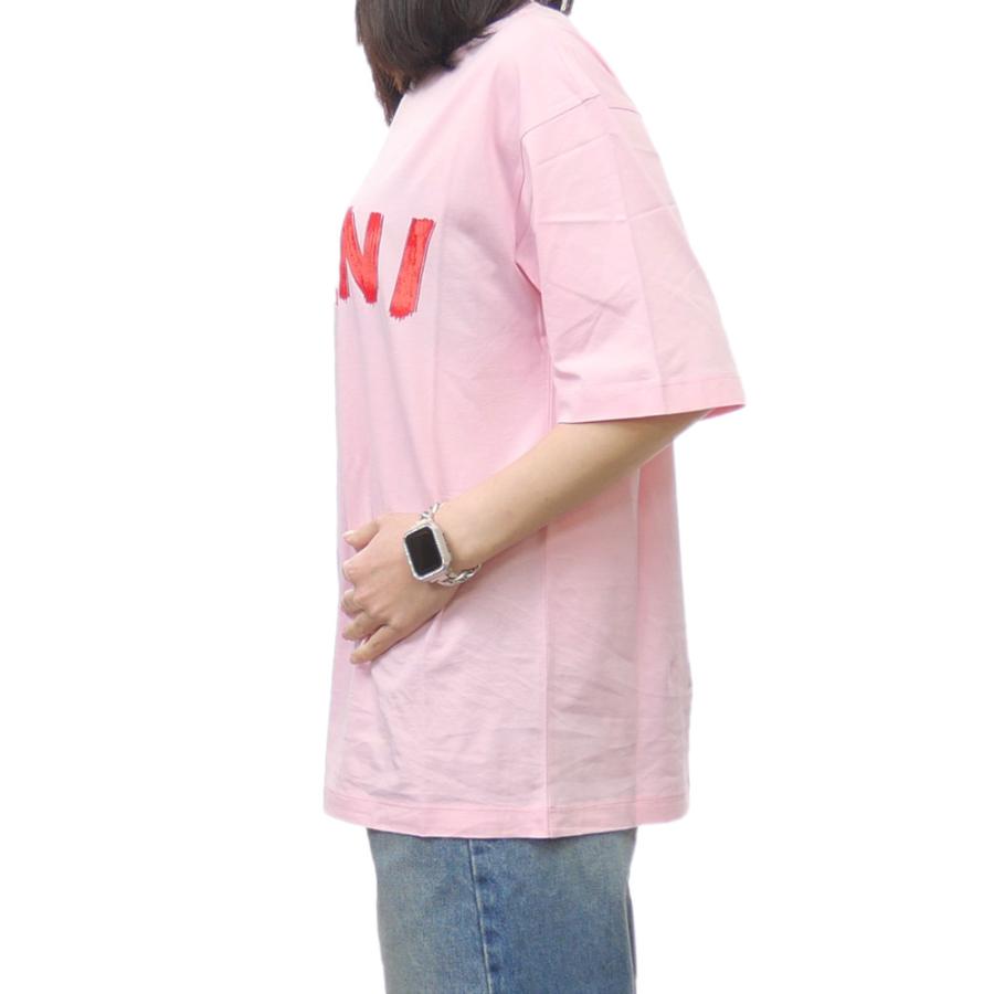 旧作お買い得セール！ MARNI マルニ Tシャツ レディース 半袖 クルーネック コットン 綿100％ THJET49EPH USCS11 ピンク MARNI（マルニ） レディースクルーネックTシャツ THJET49EPH USCS11