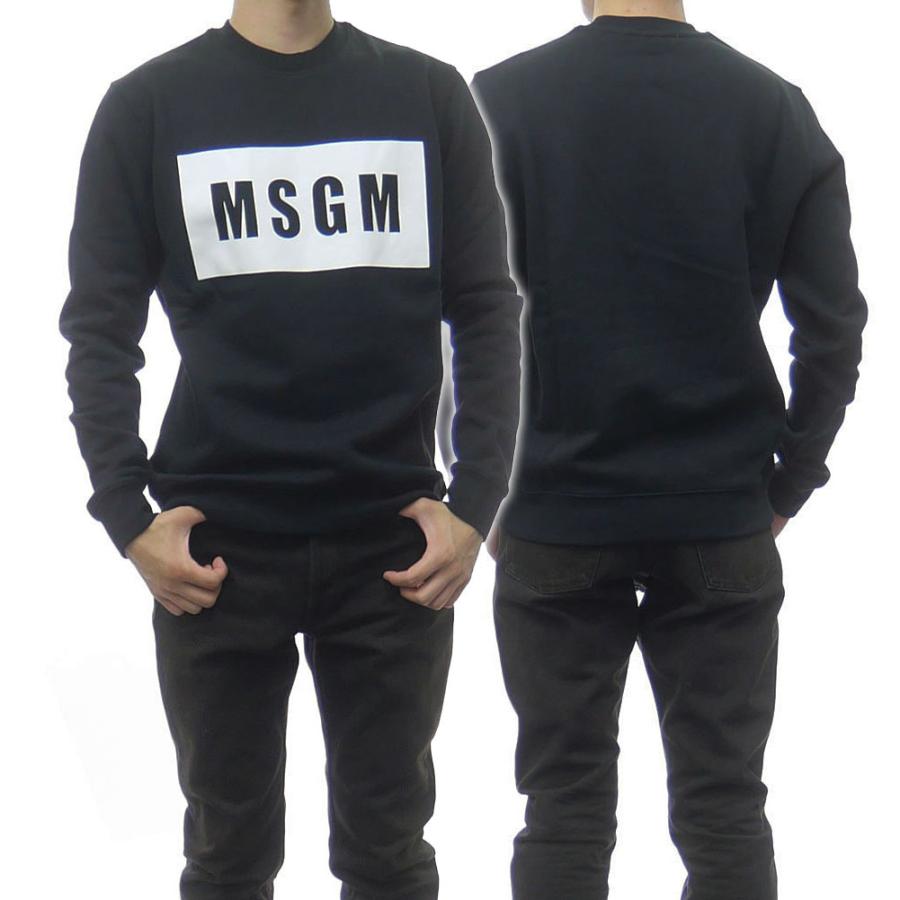 MSGM エムエスジーエム メンズトレーナー 2000MM523 200001 ブラック
