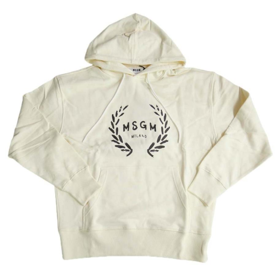 MSGM（エムエスジーエム） メンズ裏起毛プルオーバーパーカー 