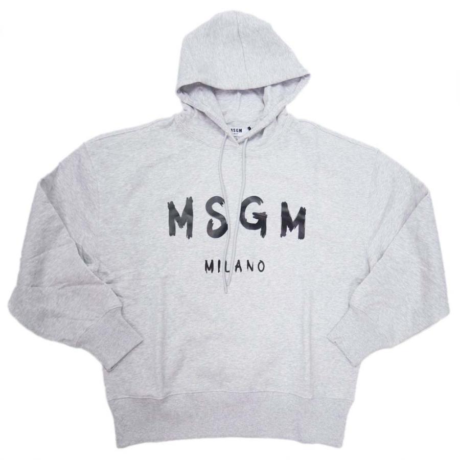 MSGM エムエスジーエム レディース裏起毛プルオーバーパーカー