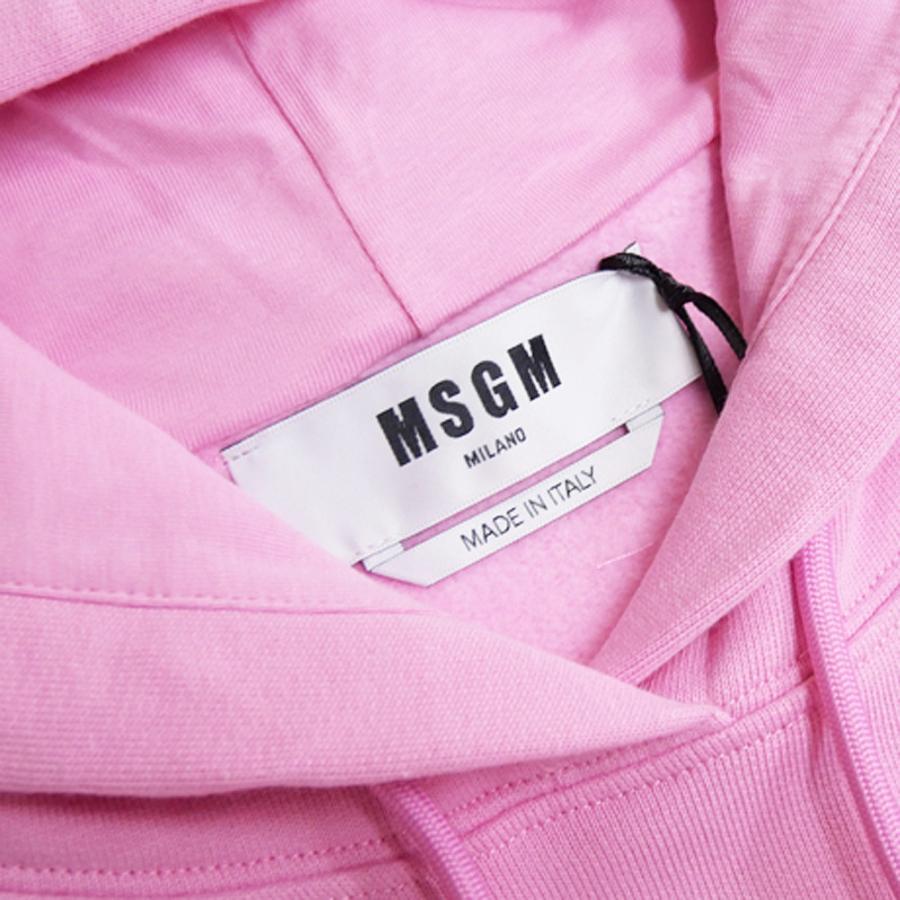 MSGM（エムエスジーエム） レディース裏起毛プルオーバーパーカー