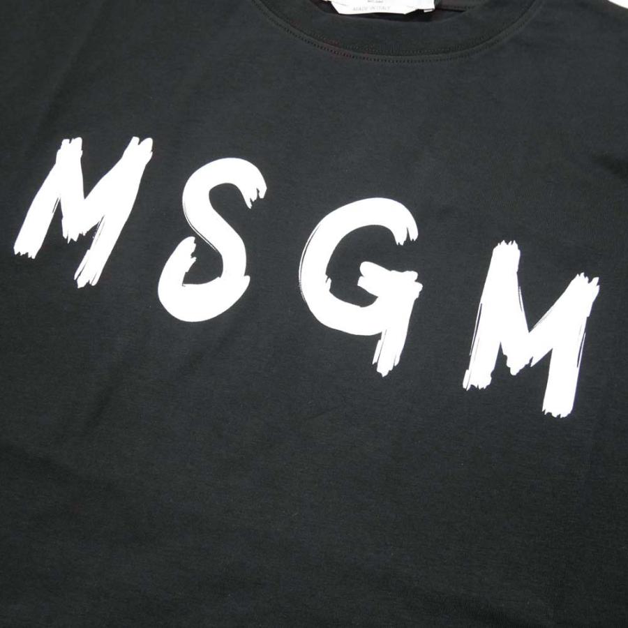 MSGM エムエスジーエム レディースクルーネックTシャツ 3641MDM137 247002 ブラック /2024春夏新作｜tre-style｜04