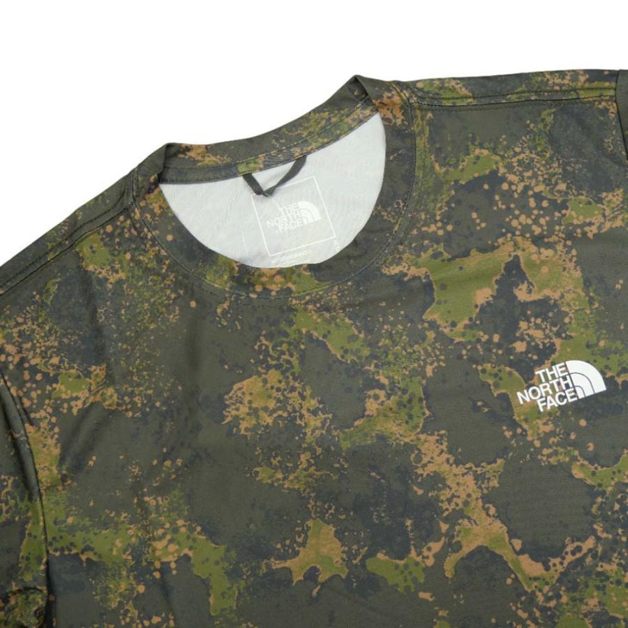 THE NORTH FACE ノースフェイス メンズクルーネックTシャツ NF0A8874 / M S/S MREAXION AMPCREW PRINT カモフラージュ /2024春夏新作｜tre-style｜03