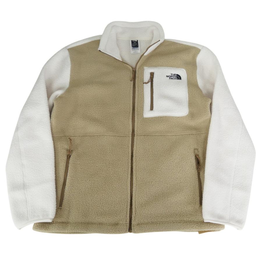 2025 秋冬新作！ THE NORTH FACE ノースフェイス レディース ジップアップフリースジャケット NF0A8E88 / W YUMIORI FULL ZIP ベージュ×ホワイト THE NORTH FACE（ザ ノースフェイス） ノースフェイス レディース
