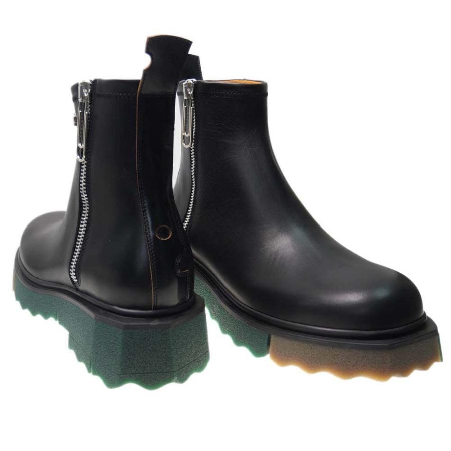 OFF-WHITE オフホワイト メンズブーツ SPONGE SOLE LEATHER ZIP BOOT 