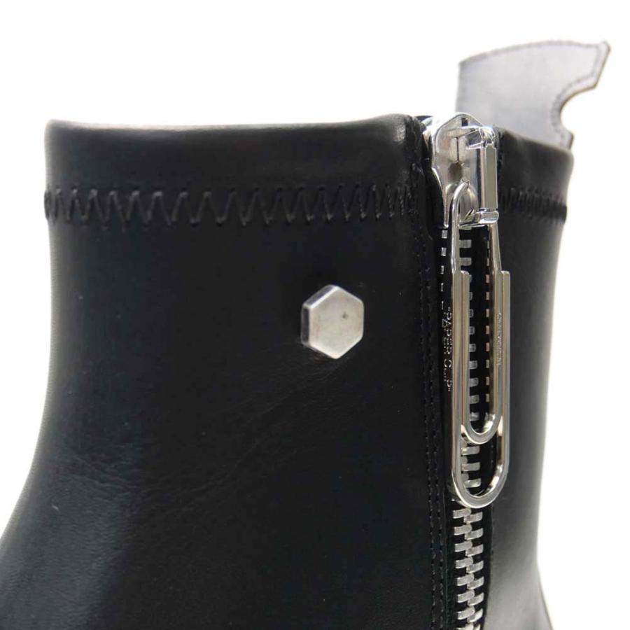 OFF-WHITE オフホワイト メンズブーツ SPONGE SOLE LEATHER ZIP BOOT 