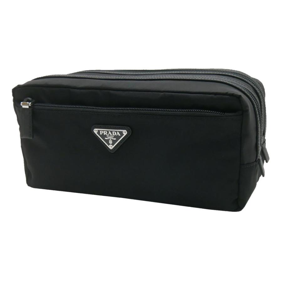Prada プラダ メンズクラッチバッグ セカンドバッグ Tessuto Saffi 2na030 064 ブラック Pr19fw139 Tre Style 通販 Yahoo ショッピング