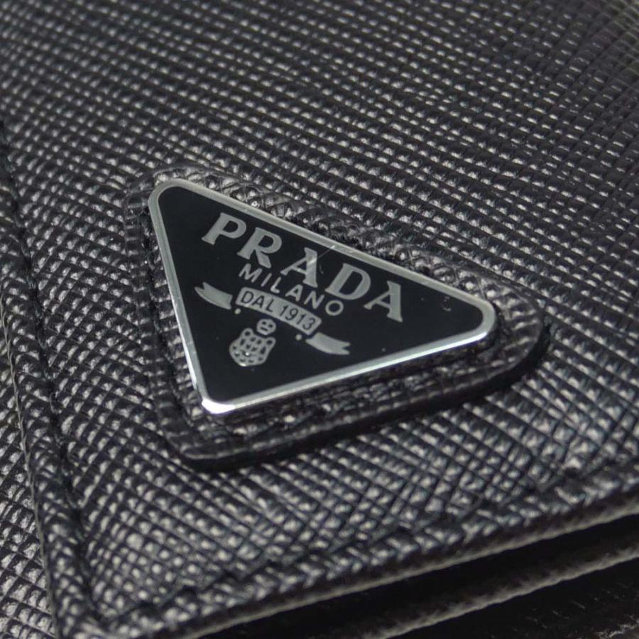 PRADA プラダ メンズ6連キーケース 2PG222 QHH / SAFFIANO TRIANG ブラック｜tre-style｜05