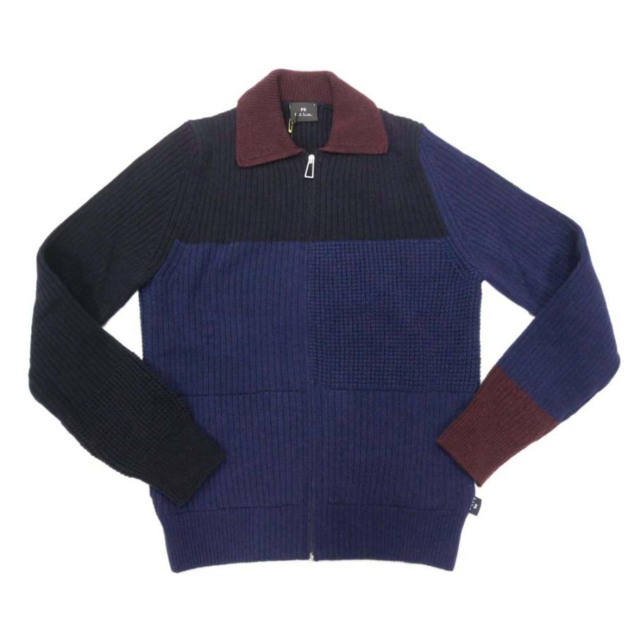 旧作お買い得セール！ PS PAUL SMITH ポールスミス カーディガン メンズ ジップアップカーディガン M2R 556X J21691 ネイビー Paul Smith（ポール・スミス） PS PAUL SMITH メンズジップアップ