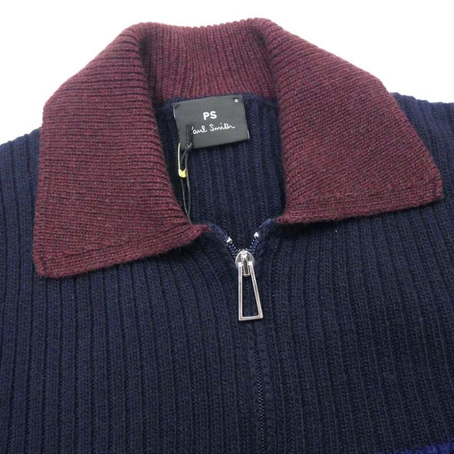 旧作お買い得セール！ PS PAUL SMITH ポールスミス カーディガン メンズ ジップアップカーディガン M2R 556X J21691 ネイビー Paul Smith（ポール・スミス） PS PAUL SMITH メンズジップアップ
