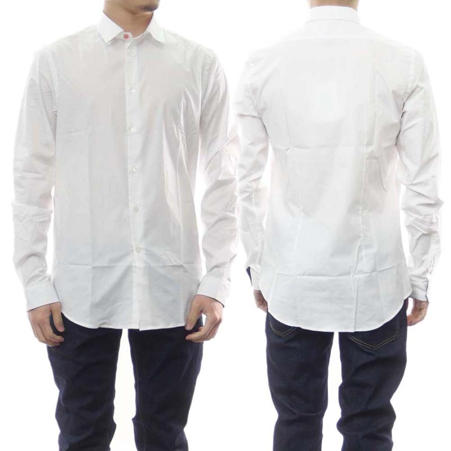Ps Paul Smith ポールスミス メンズカジュアルシャツ M2r 433r F ホワイト 定番人気商品 Ps22ss384 Tre Style 通販 Yahoo ショッピング