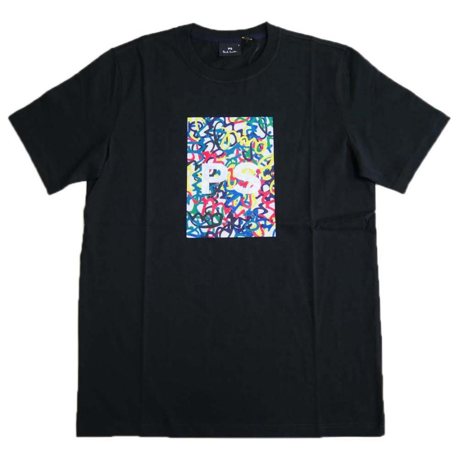 PS PAUL SMITH ポールスミス メンズクルーネックTシャツ M2R 011R LP4049 ブラック｜tre-style｜02