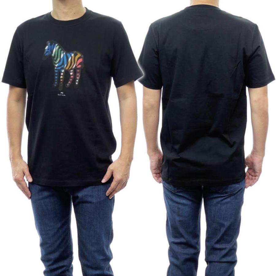 PS PAUL SMITH ポールスミス メンズクルーネックTシャツ M2R 011R KP3821 ブラック
