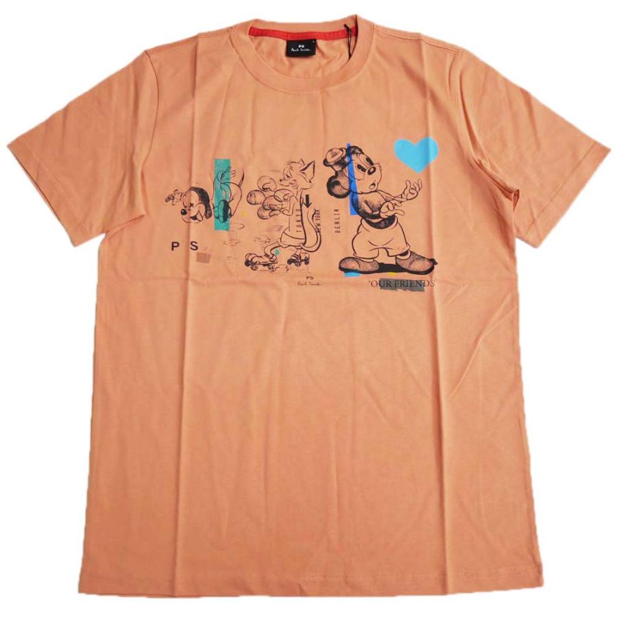 Tシャツ・カットソー Paul Smith SS25 (M2R 599R P21846 01) Men's White Cotton Zebra Logo T-Shirt